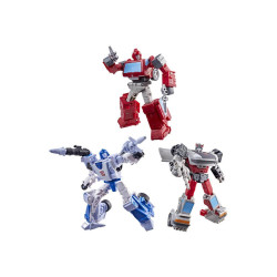 Pack figuras hasbro transformers age of the primes mirage ironhide & bluestreak