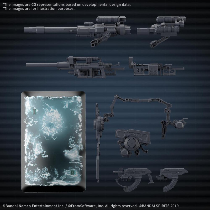 Accesorio maqueta bandai armored core vi 30mm opt p set acvi weapon set 08