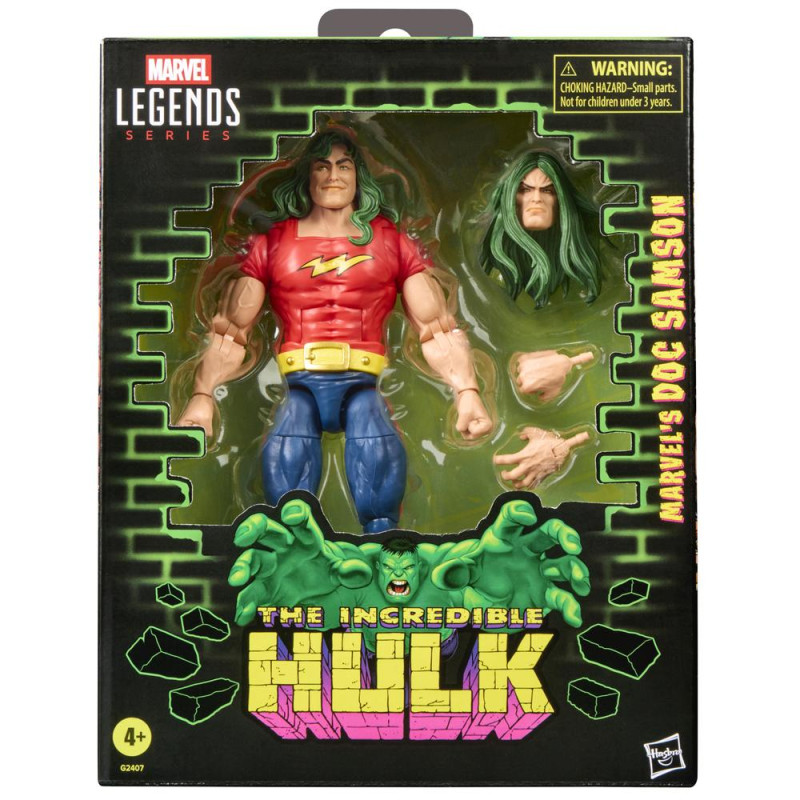 Figura hasbro marvel legends series the incredible hulk marvel's doc samson