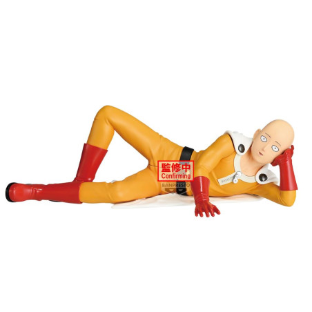 Figura banpresto one punch man one punch life saitama nap 7cm