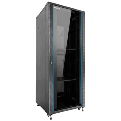 Armario rack de suelo 19 pulgadas phasak pro 37u negro 600x1000 montado pho 6137
