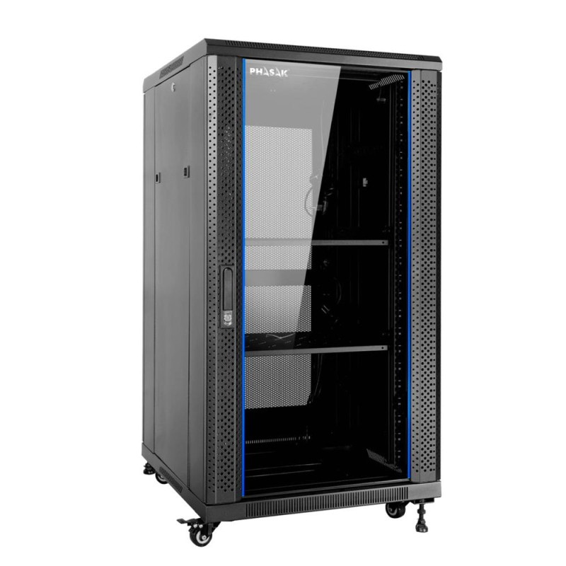 Armario rack de suelo 19 pulgadas phasak pro 22u 600x800 pho 6822