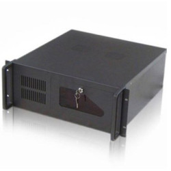 Caja servidor tooq rack 19 pulgadas 4u 406  negra sin fuente ventana transparente