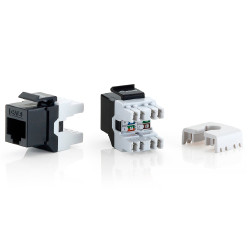 Kit 8 uds equip conector hembra rj45 utp cat6 panel keystone