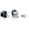 Kit 8 uds equip conector hembra rj45 utp cat6 panel keystone