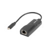 Adaptador lanberg usb tipo c 3.1 macho -  ethernet rj45 hembra -  0.15m
