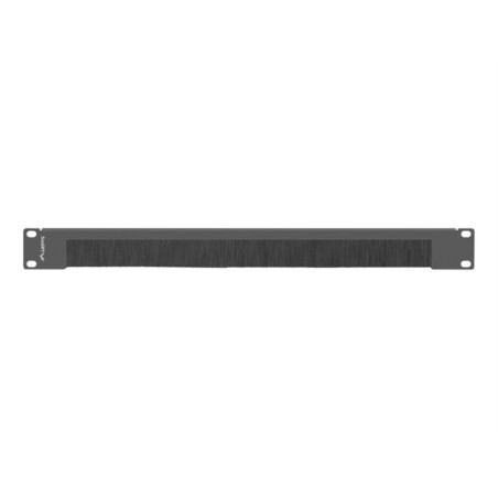 Panel pasacables con cepillo lanberg 1u negro