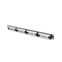 Patch panel lanberg cat.6 utp 24 puertos 1u cat.6 utp 19 pulgadas rack negro