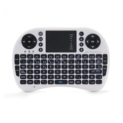 Mini teclado inalambrico wireless 2.4ghz phoenix touchpad multimedia  smart tv - tvbox - android tv - color blanco y neg