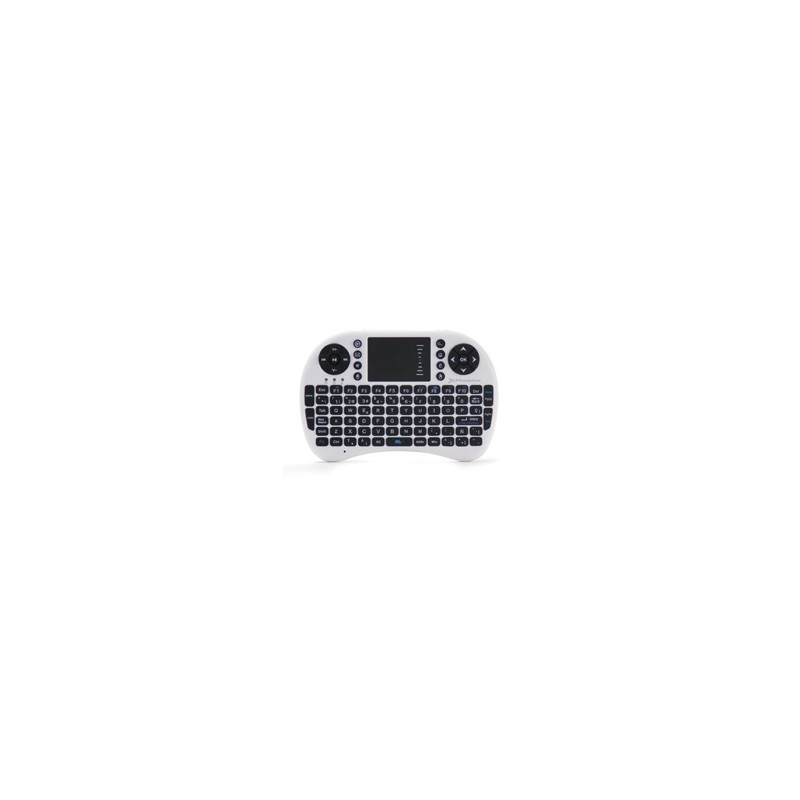 Mini teclado inalambrico wireless 2.4ghz phoenix touchpad multimedia  smart tv - tvbox - android tv - color blanco y neg