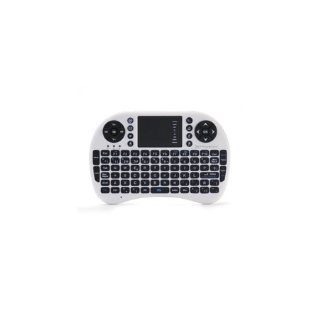 Mini teclado inalambrico wireless 2.4ghz phoenix touchpad multimedia  smart tv - tvbox - android tv - color blanco y neg