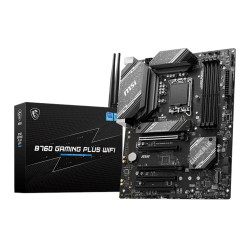 Placa base msi 1700 b760 gaming plus wifi atx - 4 x ddr4 - 4 x sata 6 - 4 x usb 2.0 - 2 x usb 3.2 - 1 x usb tipo c