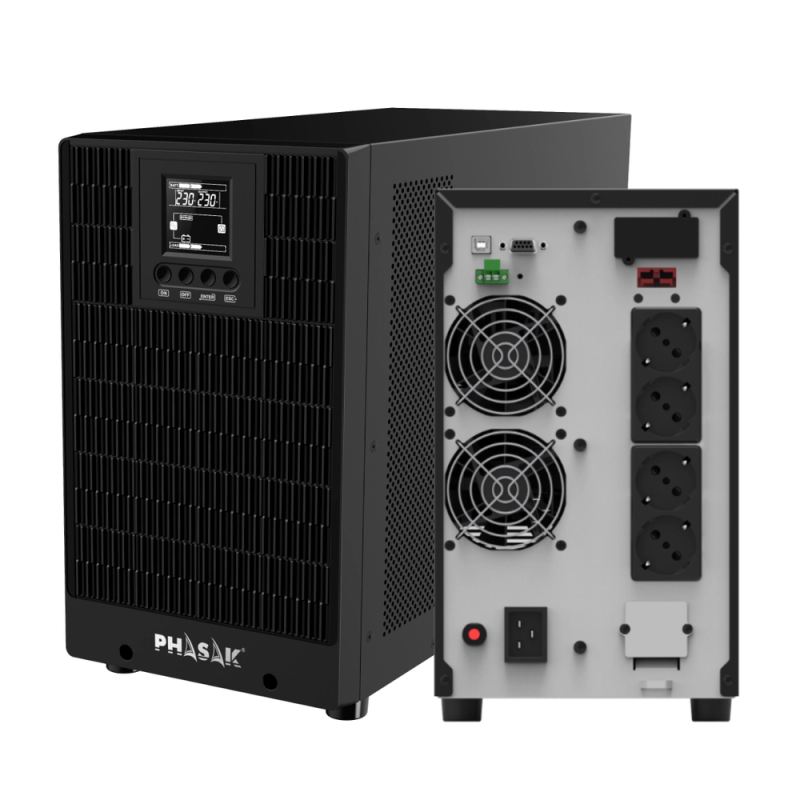 Sai ups phasak 3000va smart pro online ph 9230 4xschuko 3kva