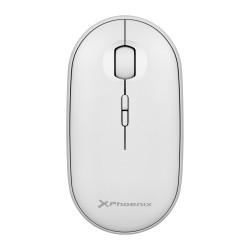 Phoenix rebble ratón inalambrico bluetooth y 2.4 ghz hasta 3 dispositivos con receptor usb clic silencioso para portátil