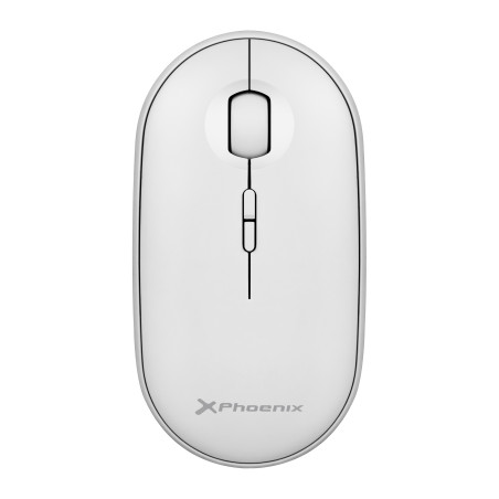 Phoenix rebble ratón inalambrico bluetooth y 2.4 ghz hasta 3 dispositivos con receptor usb clic silencioso para portátil