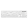Teclado inalámbrico multidispositivo phoenix k300 blueooth dual y 2.4ghz blanco