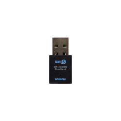 Nano adaptador phoenix receptor de red wifi bluetooth 2 en 1 650mbps dual band