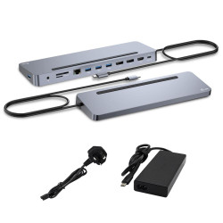 Docking station i - tec usb tipo c 12 en 1 + cargador 100w