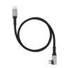 Cable nanocable usb - c 3.2 gen2 acodado 100w 1m