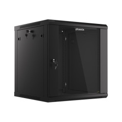Armario rack phoenix 12u 600x600x640 auto - ensamblado 19'' hasta 60 kg negro