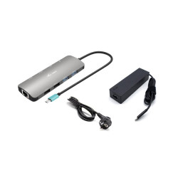 Docking station startech usb tipo c 8 en 1 + cargador 100w
