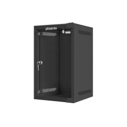 Armario rack phoenix 9u 280x310x470 mural 10'' hasta 20 kg negro