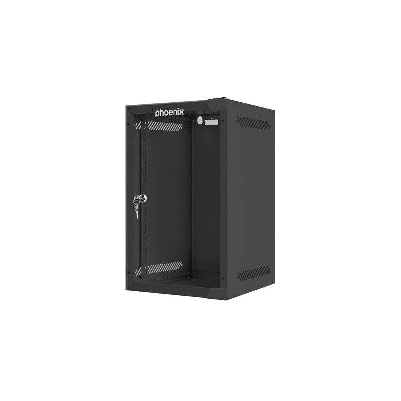 Armario rack phoenix 9u 280x310x470 mural 10'' hasta 20 kg negro