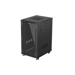 Armario rack phoenix 22u 600x800 de pie servidor 19'' hasta 1000 kg negro