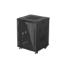Armario rack phoenix 15u 600x600 de pie servidor 19'' hasta 1000 kg negro