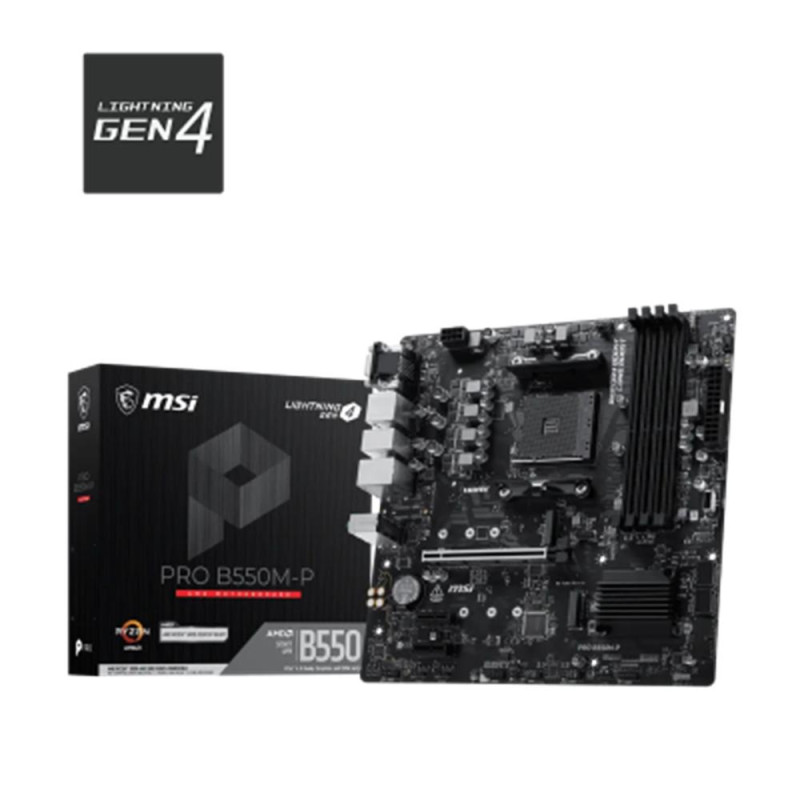 Placa base msi b550m - p matx am4 -  4x ddr4