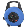 Regleta alargadera enrollacables 4 tomas -  15m -  16a -  250v -  3x1.5mm -  color azul