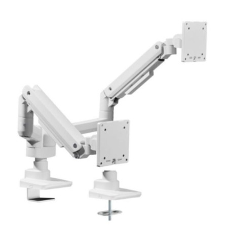 Soporte mesa equip vesa hasta 35 pulgadas 100x100 max 20kg doble pantalla blanco