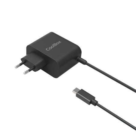 Adaptador cargador de portatil coolbox gan usb - c 65w