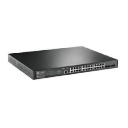 Switch 28 puertos 10 - 100 - 1000 (24p poe + 4sfp) l2 tp - link