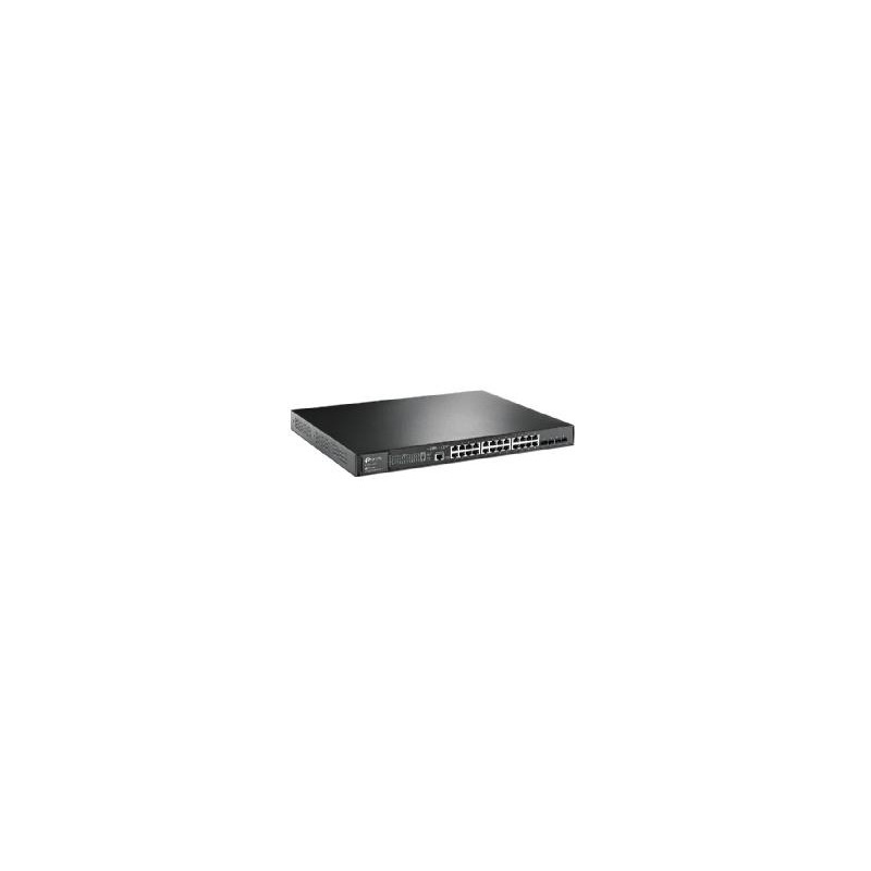 Switch 28 puertos 10 - 100 - 1000 (24p poe + 4sfp) l2 tp - link