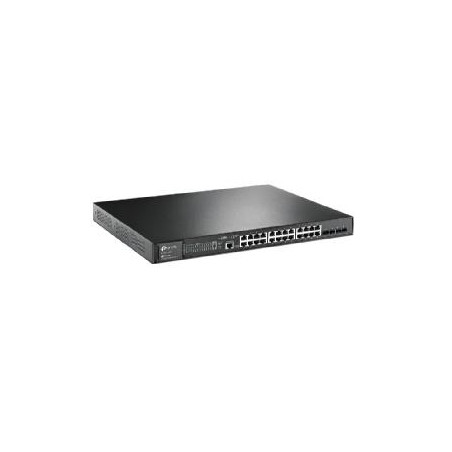 Switch 28 puertos 10 - 100 - 1000 (24p poe + 4sfp) l2 tp - link