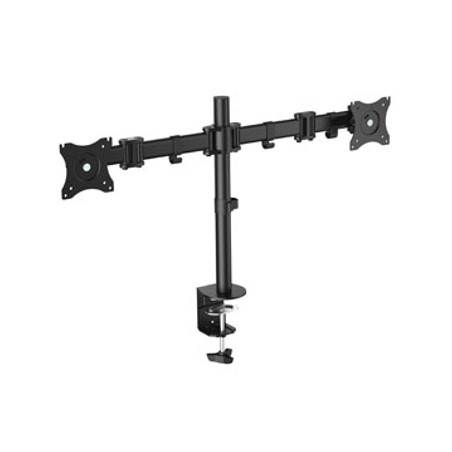 Soporte doble pantalla equip 13 pulgadas -  27 pulgadas inclinable giratorio 360º max 8 kg vesa max 100x100