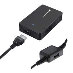 Adaptador cargador de corriente universal automatico  phoenix 40w  (incluye 5 conectores)  para portatiles y netbooks co