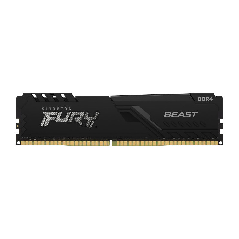 Memoria ram ddr4 16gb kingston - 3200mhz - pc4 - 25600 - fury beast rgb - negro - 1.2v