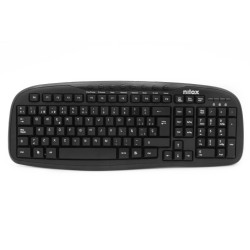 Teclado multimedia nilox usb negro