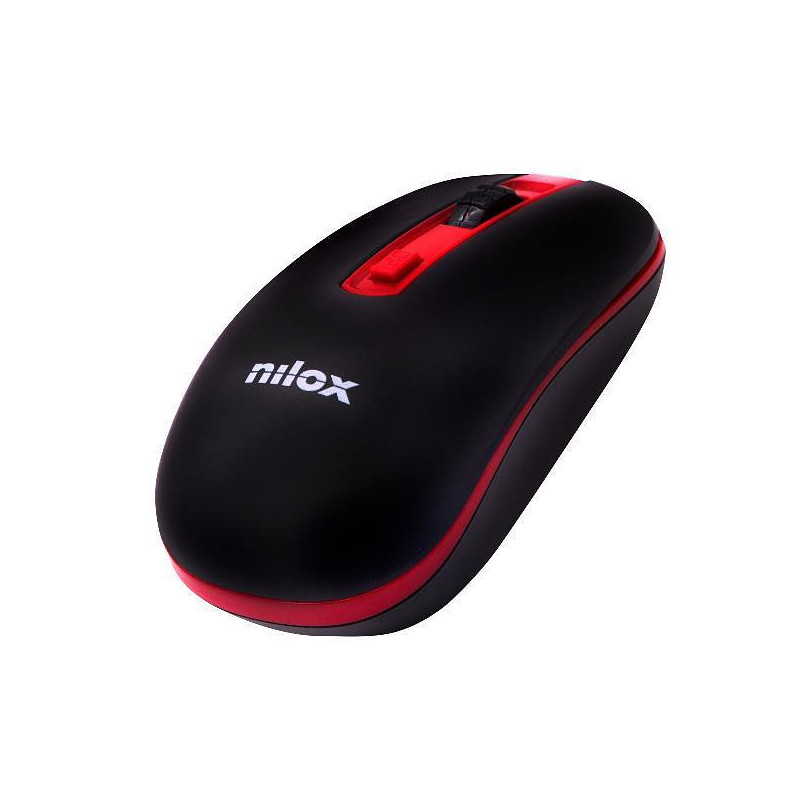 Raton nilox nxmowi2002 wireless 1000 dpi negro - rojo