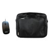 Maletin nilox essential 2 + mouse raton para portatil 15.6 pulgadas negro