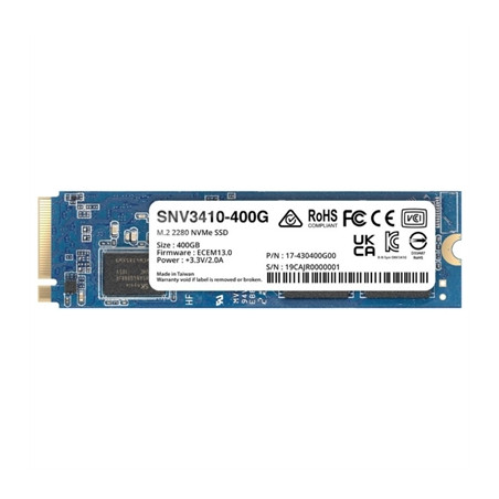 Disco duro interno ssd synology snv3410 400 gb m.2 pci express 3.0 nvme