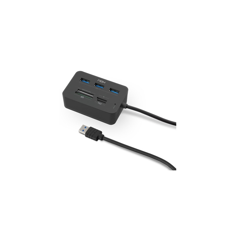 Lector de tarjetas nox nxliterdrone 3 x usb 3.0