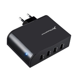 Cargador de pared 5.1v de 4 entradas usb 2.1a