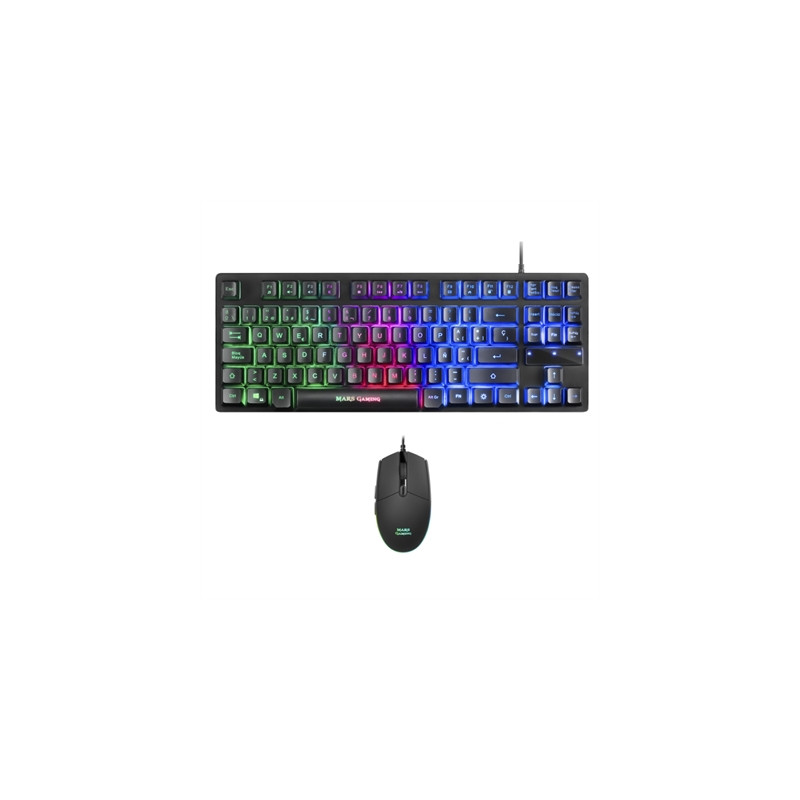 Kit teclado + raton mars gaming mcptkles rgb