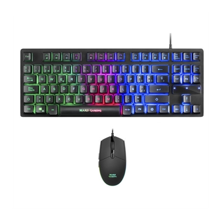 Kit teclado + raton mars gaming mcptkles rgb