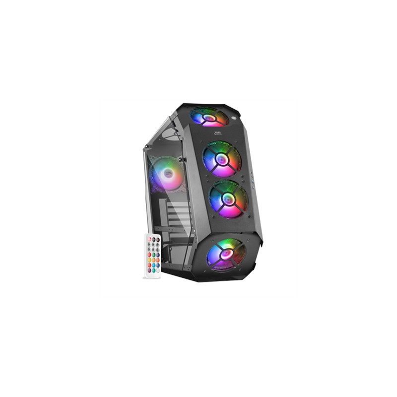 Caja ordenador mars gaming mc51 premium atx 2 x usb 3.0 5 x 120mm argb