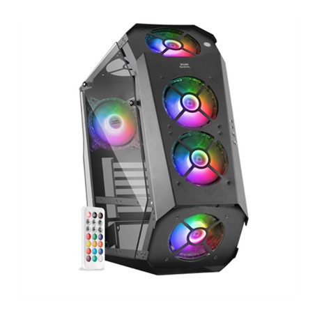 Caja ordenador mars gaming mc51 premium atx 2 x usb 3.0 5 x 120mm argb
