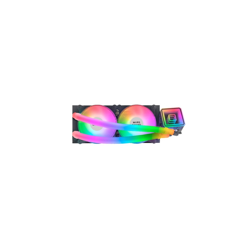 Kit de refrigeracion mars gaming mlultra240 negro 500w 2 x 120mm rgb